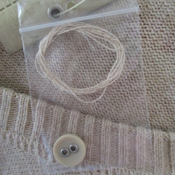 NWT! Sonoma Womens Plus Size Button Front Cardigan, Beige & Rust Floral, Size 3X - Picture 14 of 15